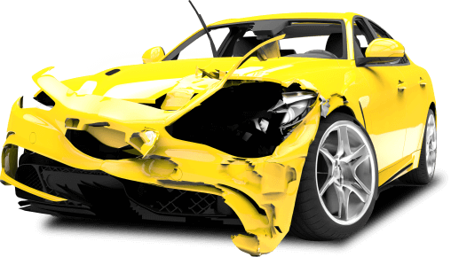wrecked car